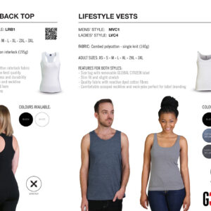 Ladies Racerback Top - Black - While Stock Last