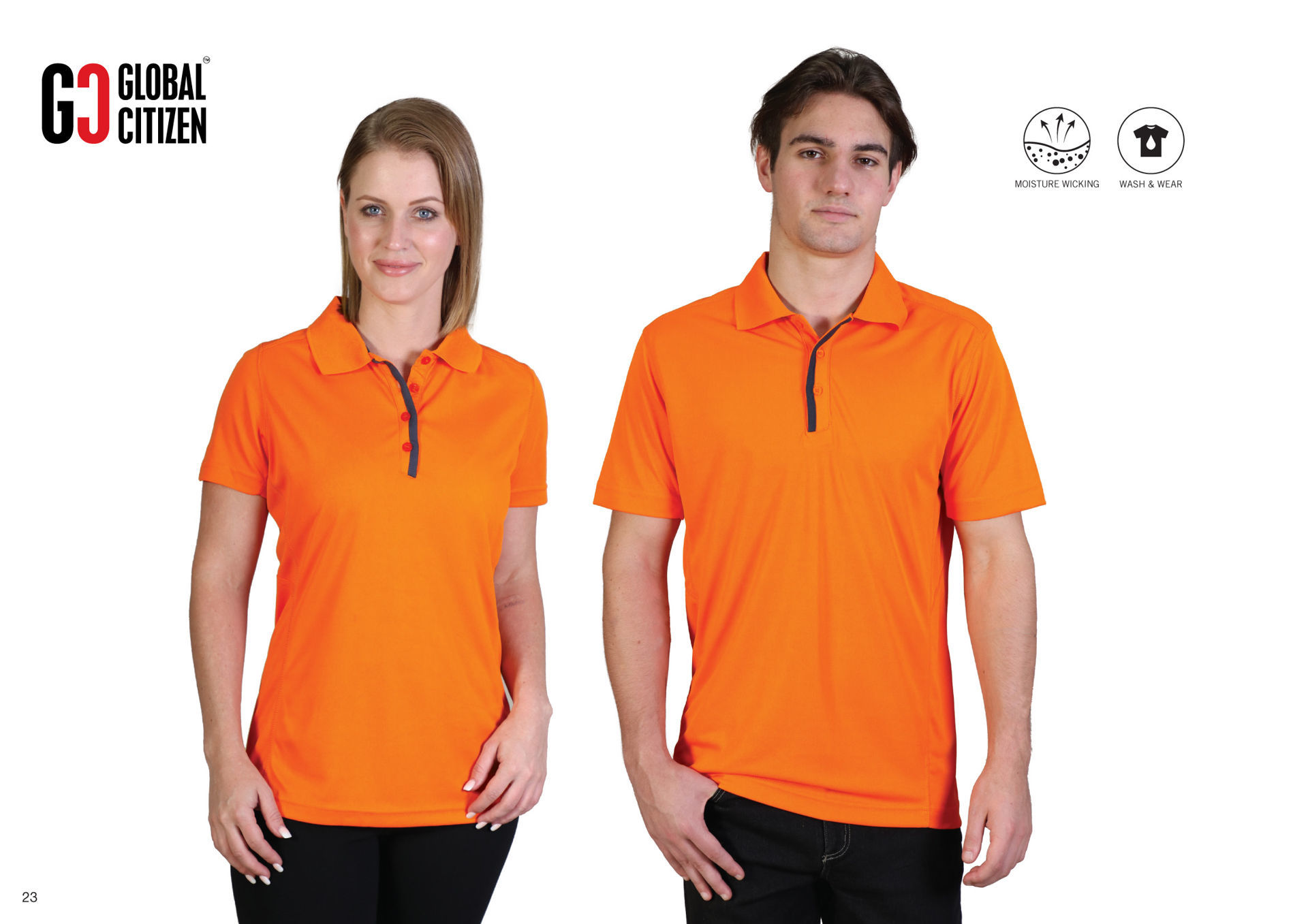 Ladies Vector Polo - Cyan/Graphite - End Of Range