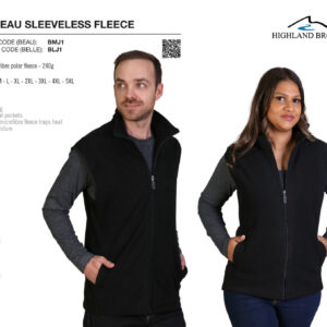 Beau Fleece - Sleeveless -  Black - While Stocks Last