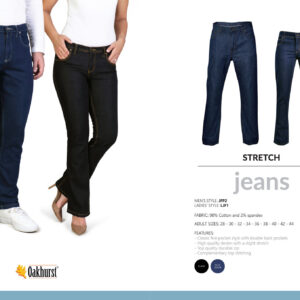 Ladies Stretch Denim Jeans - 5 Pocket