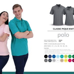 175g Classic Pique Knit Polo