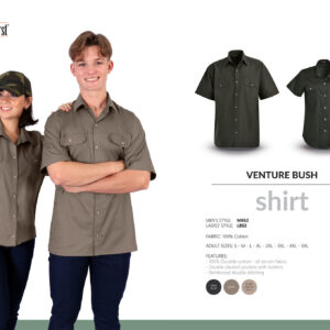 Venture Bush Shirt - Stone - While Stocks Last
