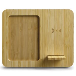 Bamboo Wireless Charger & Photo Frame