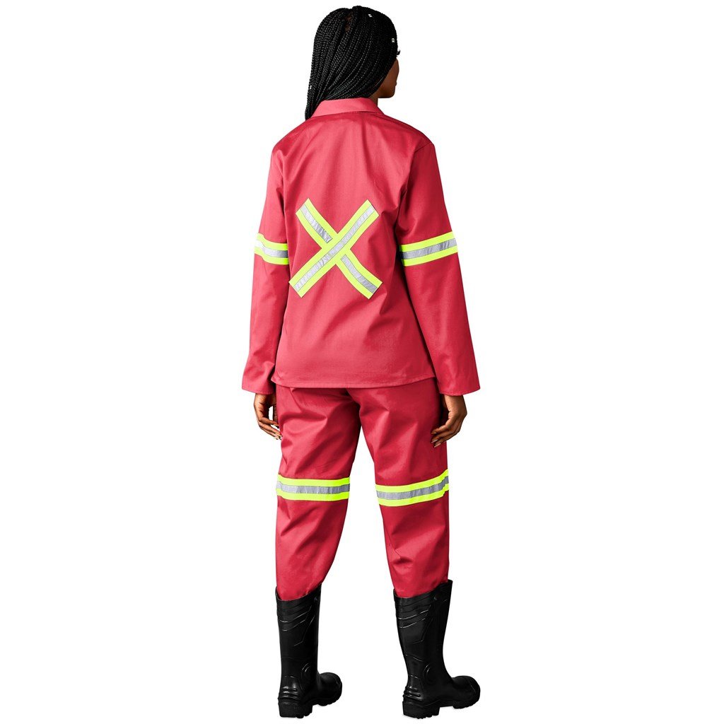 Trade Polycotton Conti Suit - Reflective Arms, Legs & Back - Yellow Tape - Image 3