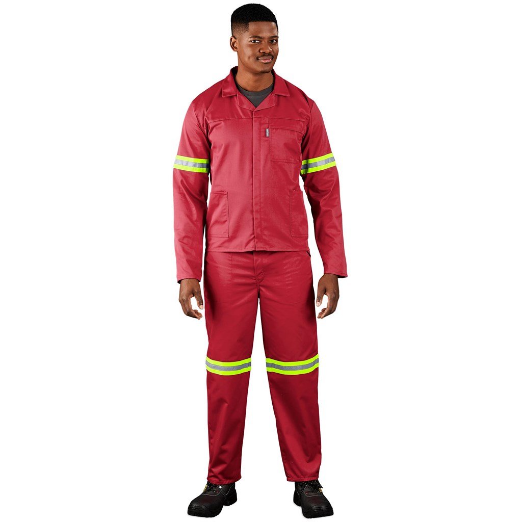 Trade Polycotton Conti Suit - Reflective Arms, Legs & Back - Yellow Tape - Image 5