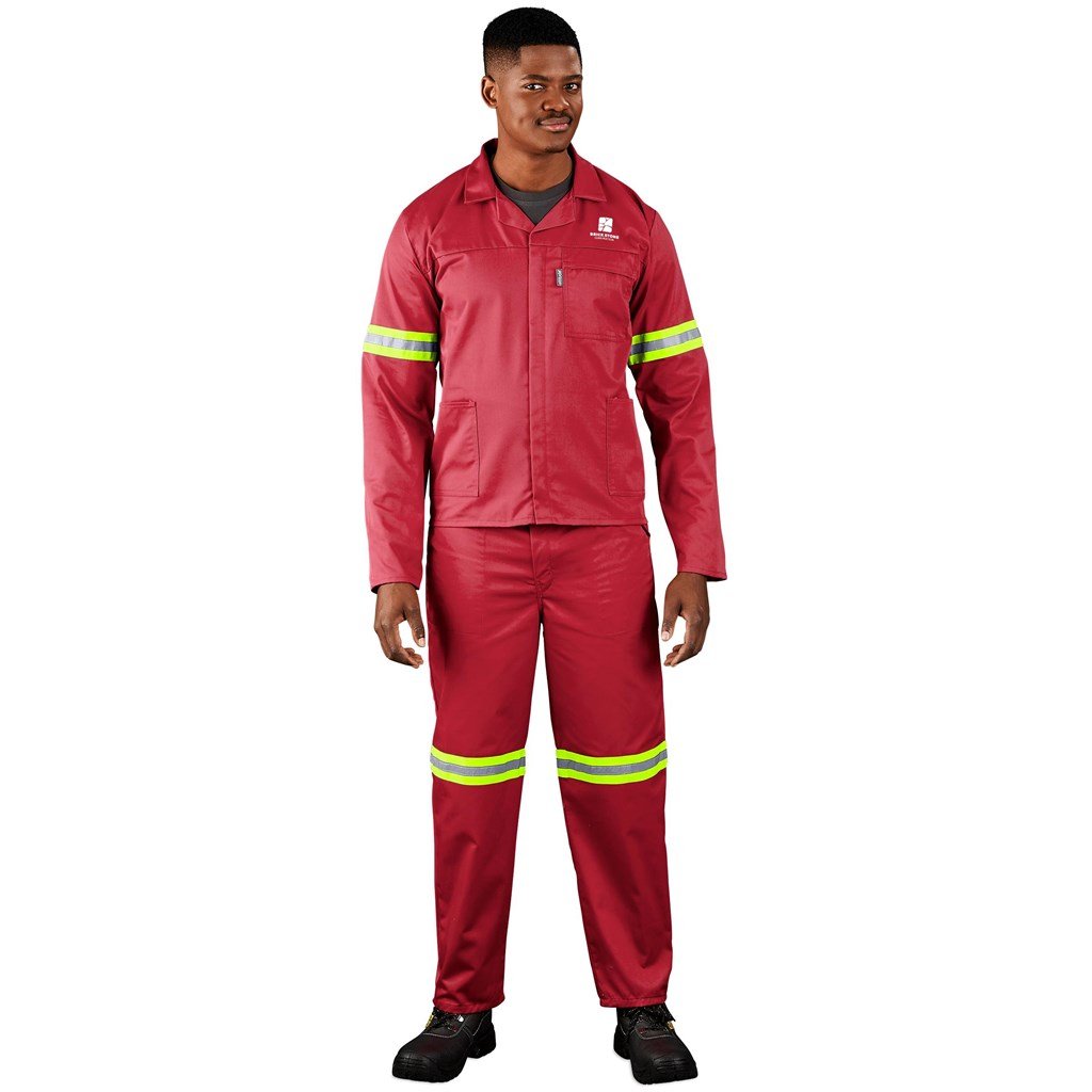Trade Polycotton Conti Suit - Reflective Arms, Legs & Back - Yellow Tape - Image 7
