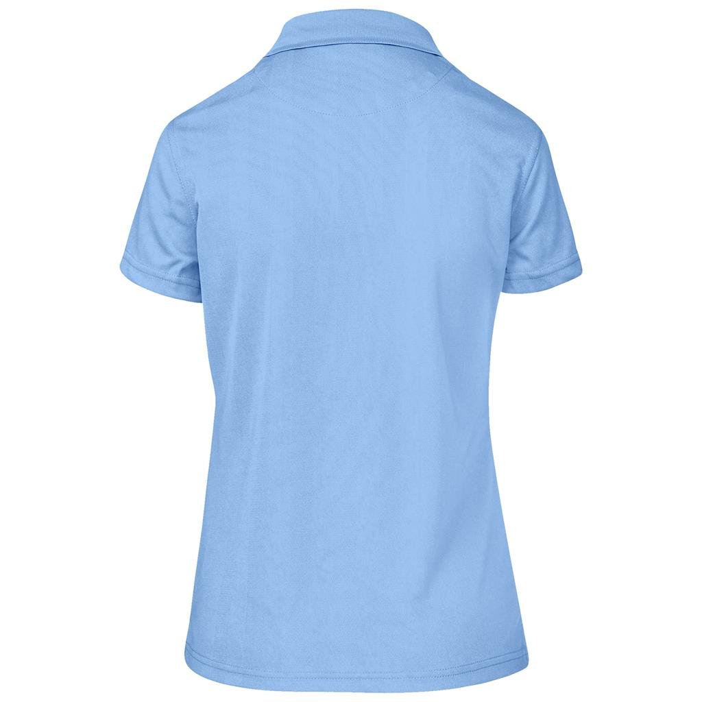 Ladies Distinct Golf Shirt - Sky Blue - Image 3