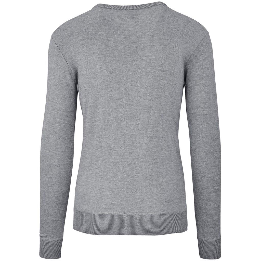 Mens Long Sleeve Peru V-Neck Jersey - Grey - Image 2