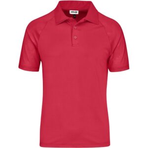 Mens Santorini Golf Shirt - Red