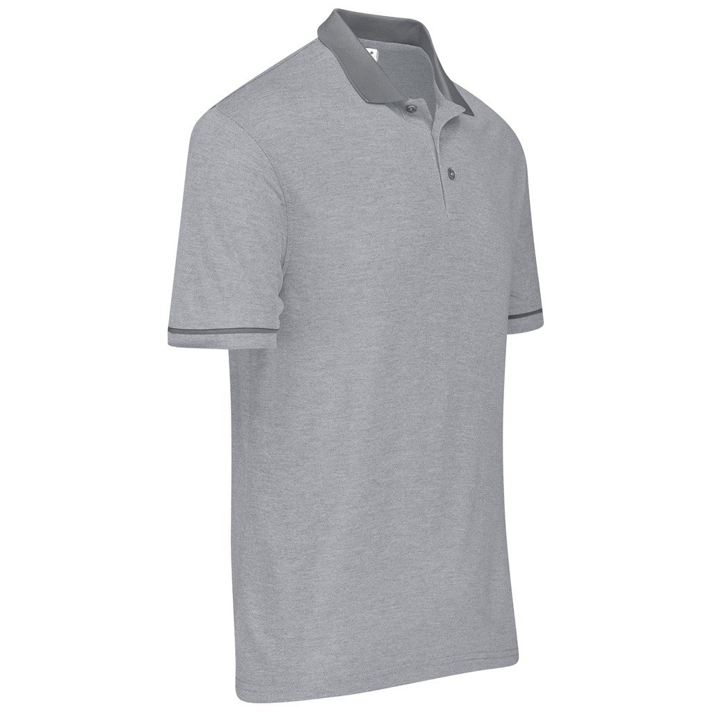 Mens Verge Golf Shirt - Light Grey - Image 2
