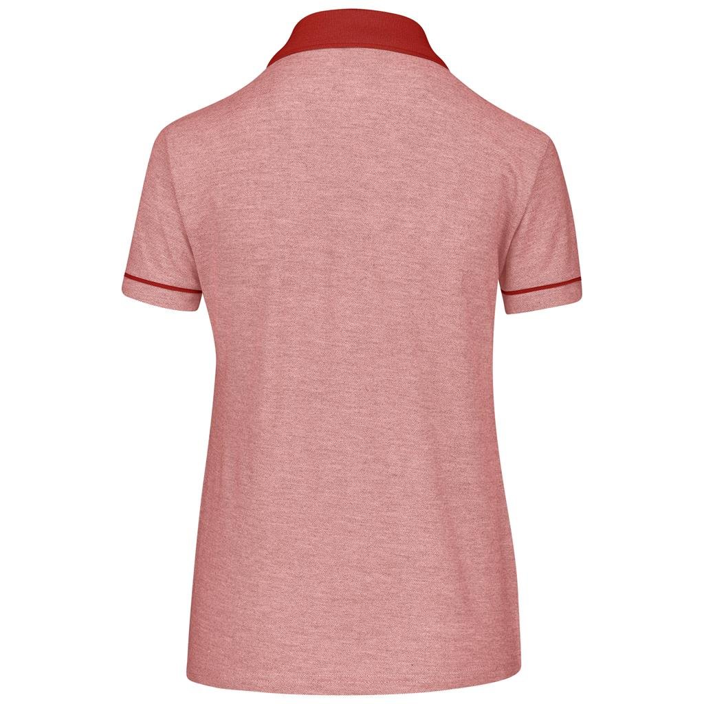 Ladies Verge Golf Shirt - Red - Image 3