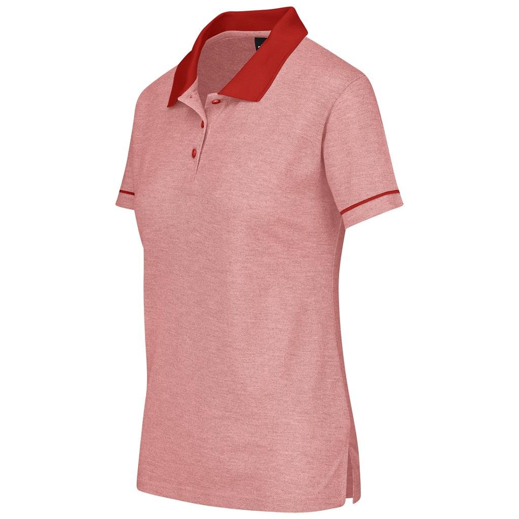 Ladies Verge Golf Shirt - Red - Image 2