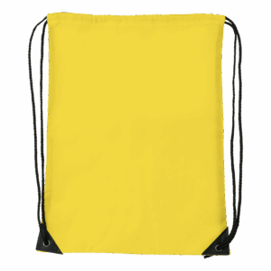 Drawstring Bag With Black Corners