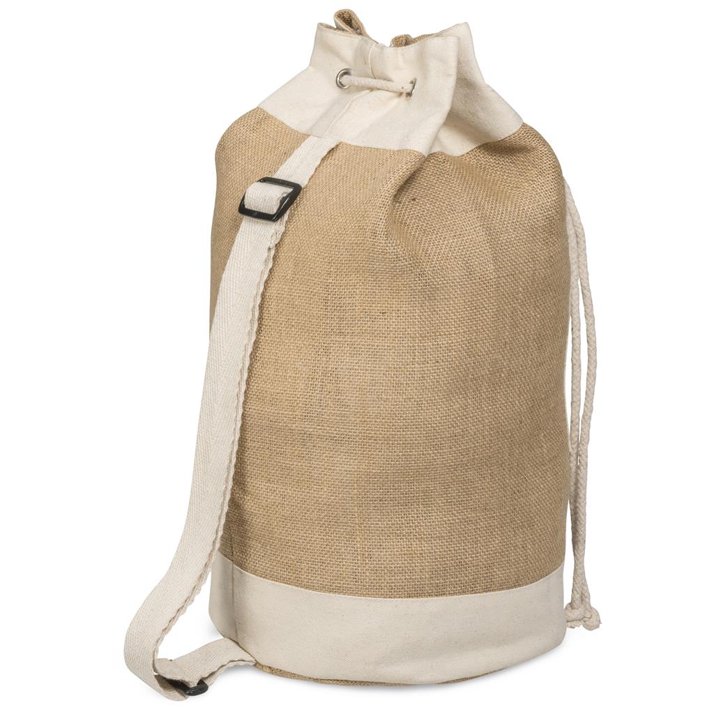 Okiyo Suna Jute & Cotton Beach Rucksack - Image 2