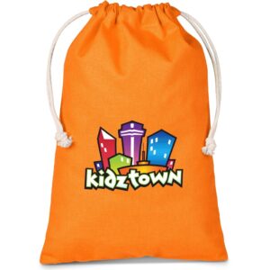 Altitude Allsorts Midi Cotton Drawstring Pouch - Orange