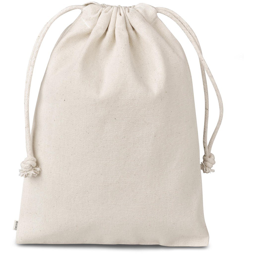 Okiyo Chikara Midi Cotton Drawstring Pouch - Image 4