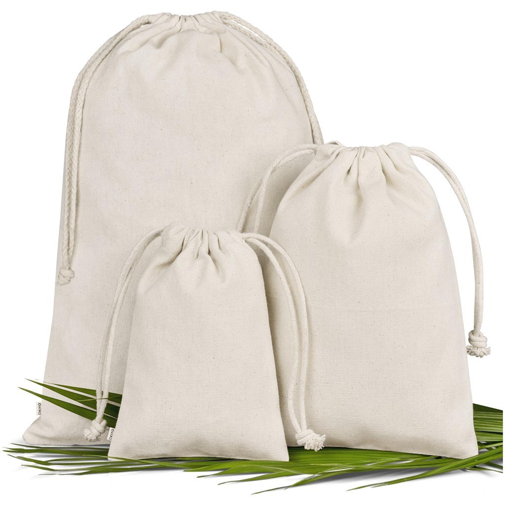 Okiyo Chikara Midi Cotton Drawstring Pouch - Image 2