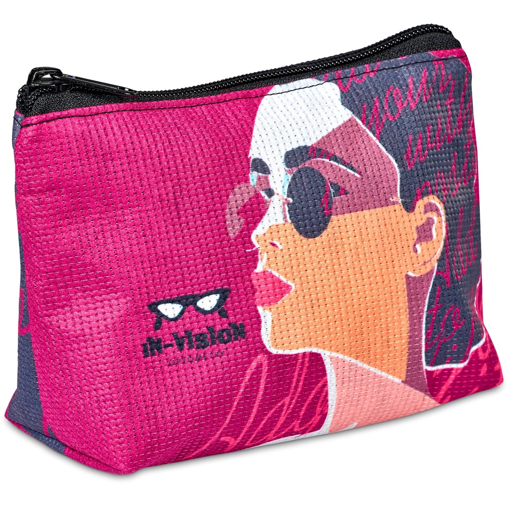Hoppla Leanne Recycled PET Stitch-Bond Mini Toiletry Bag - Image 8