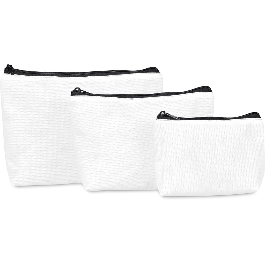 Hoppla Leanne Recycled PET Stitch-Bond Mini Toiletry Bag - Image 11
