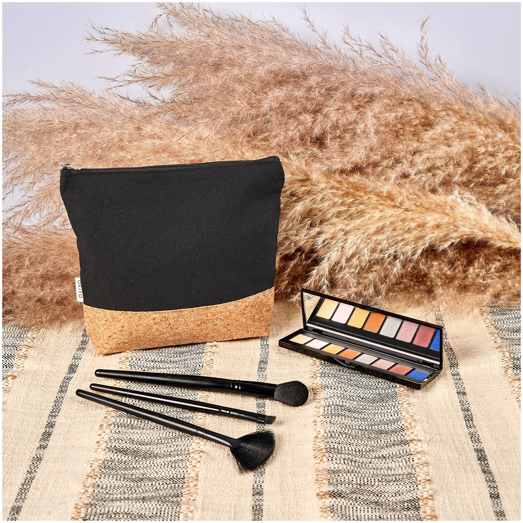 Okiyo Koruku Cork & Cotton Cosmetic Bag - Image 3