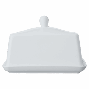 White Basics Butter Dish
