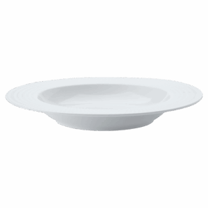 White Basics Diamonds Rim Soup Bowl