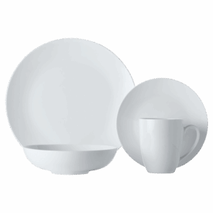 White Basics Fitzrovia Coupe Dinner Set 16 Piece