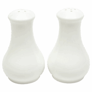 White Basics Fluted Salt & Pepper