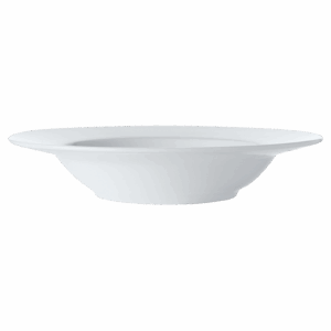 White Basics Rim Soup Bowl