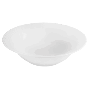 Arctic White Round Salad Bowl