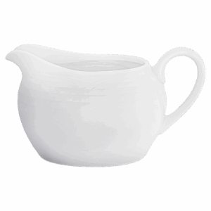Arctic White Gravy Boat with Saucer