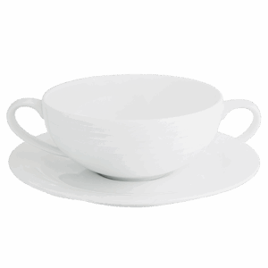 Arctic White Soup Cup and Saucer