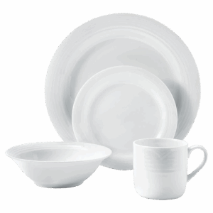 Arctic White 16 Piece Dinner Set