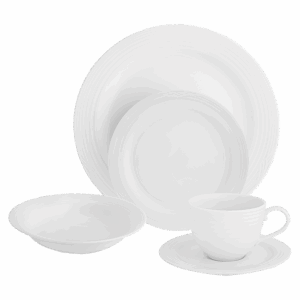 Arctic White 20 Piece Dinner Set