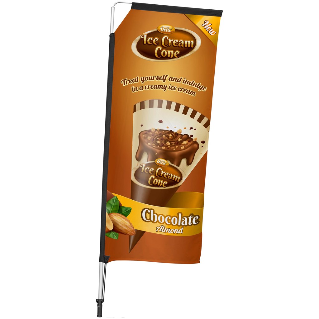 Legend 2M Sublimated Telescopic Double-Sided Flying Banner - 1 complete unit - Image 7