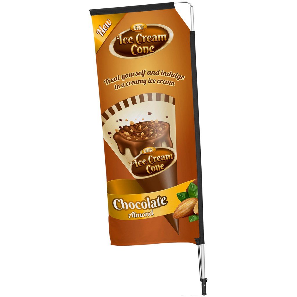 Legend 2M Sublimated Telescopic Double-Sided Flying Banner - 1 complete unit - Image 8