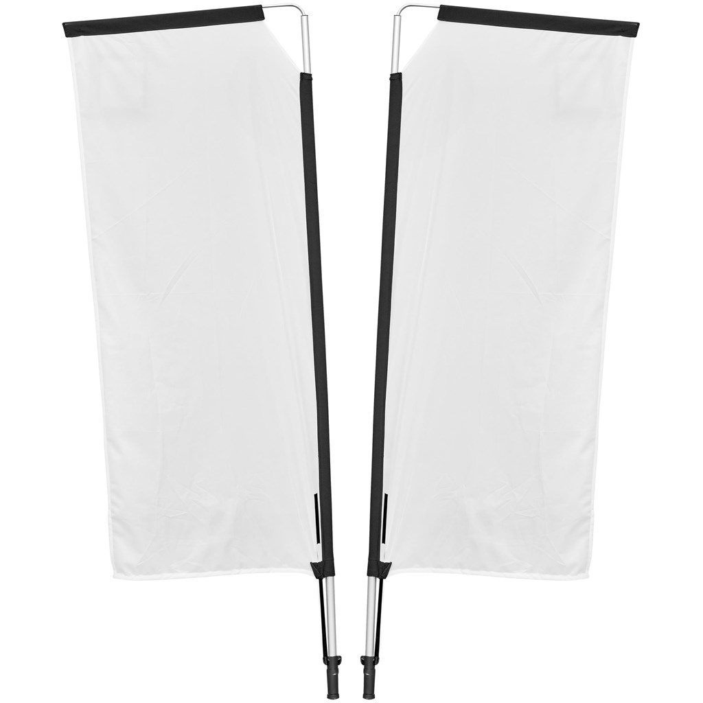 Legend 2M Sublimated Telescopic Double-Sided Flying Banner - 1 complete unit - Image 5