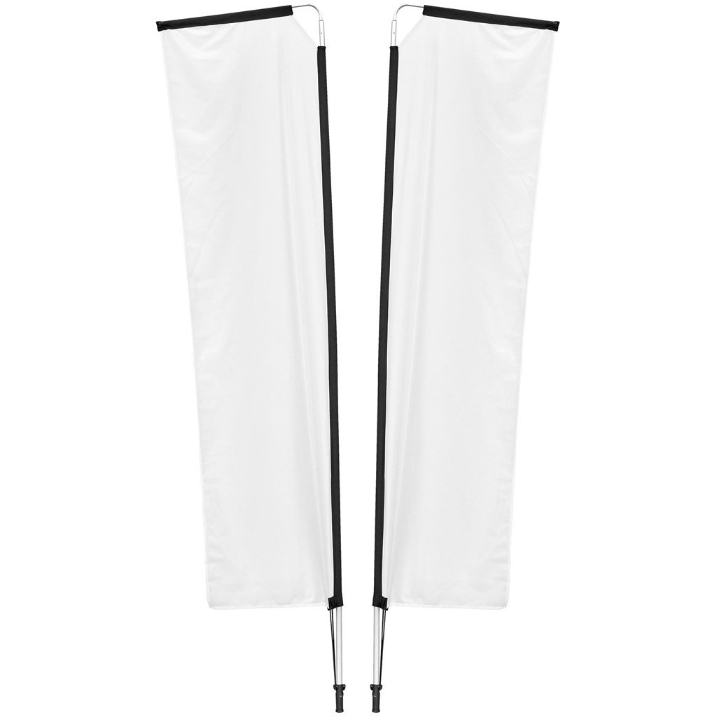 Legend 3M Sublimated Telescopic Double-Sided Flying Banner - 1 complete unit - Image 4
