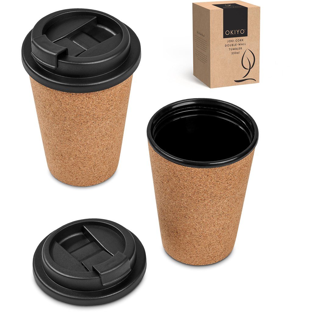 Okiyo Joki Cork & Wheat Straw Double-Wall Tumbler – 350ml - Image 11