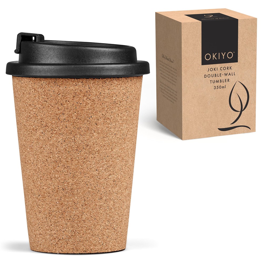 Okiyo Joki Cork & Wheat Straw Double-Wall Tumbler – 350ml - Image 15