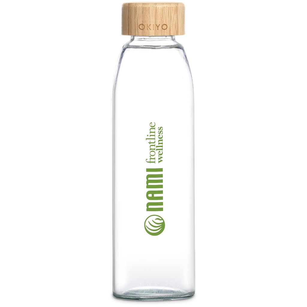 Okiyo Wabi-Sabi Glass Water Bottle - 500ml - Image 10