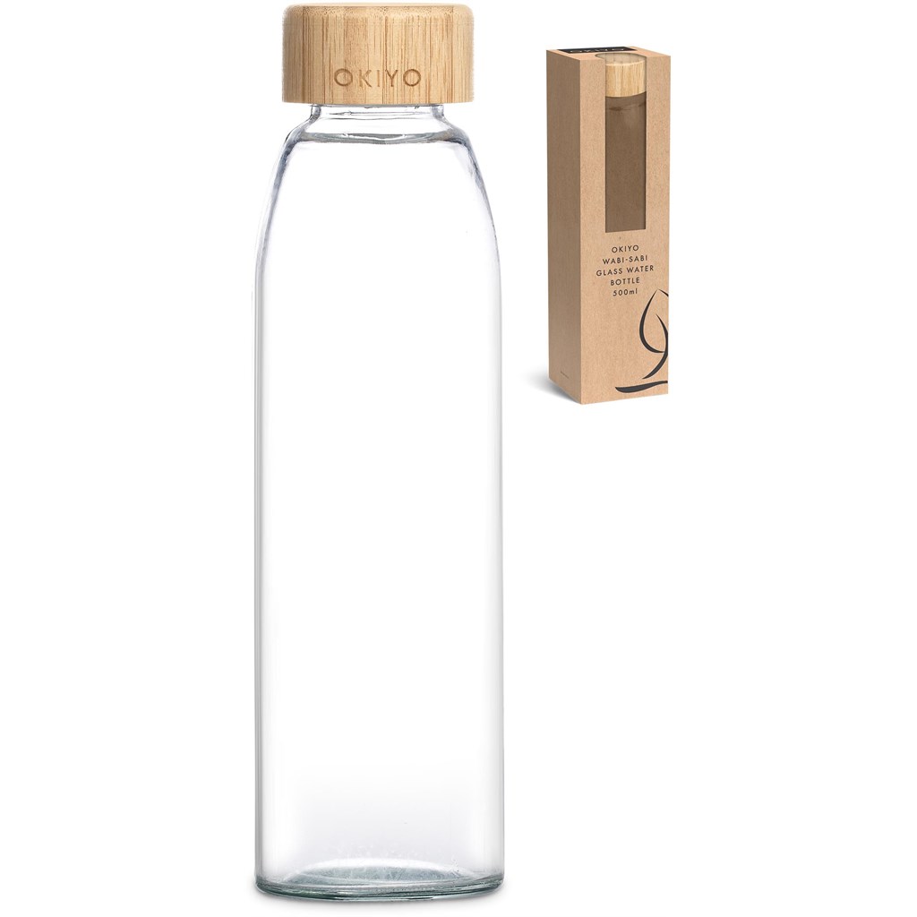 Okiyo Wabi-Sabi Glass Water Bottle - 500ml - Image 15