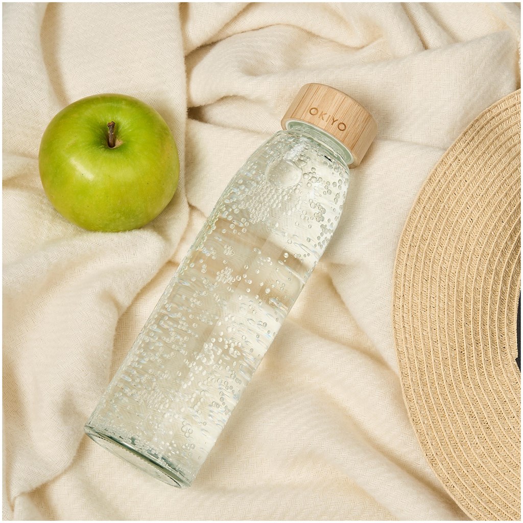 Okiyo Wabi-Sabi Glass Water Bottle - 500ml - Image 9