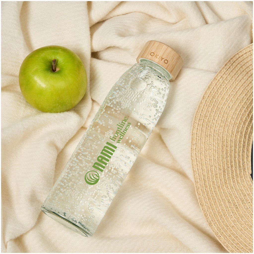 Okiyo Wabi-Sabi Glass Water Bottle - 500ml - Image 8