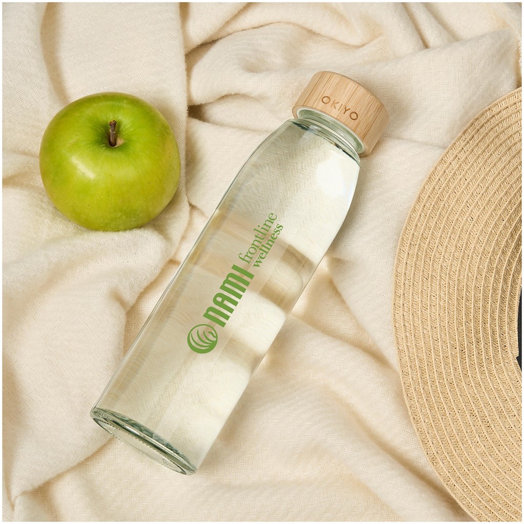 Okiyo Wabi-Sabi Glass Water Bottle - 500ml - Image 12