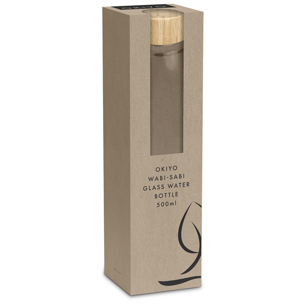 Okiyo Wabi-Sabi Glass Water Bottle - 500ml - Image 4