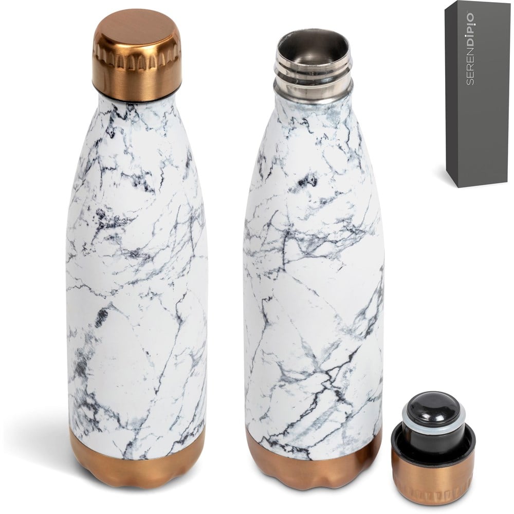 Serendipio Marbella Stainless Steel Vacuum Water Bottle - 500ml - Image 11