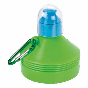 600ml Collapsible Water Bottle with Carabiner Clip