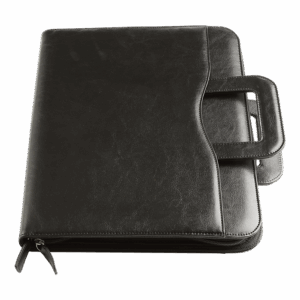 Single Stitch Leatherette Zippered Binder