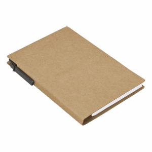 Recycled Notebook with Pen and Flags